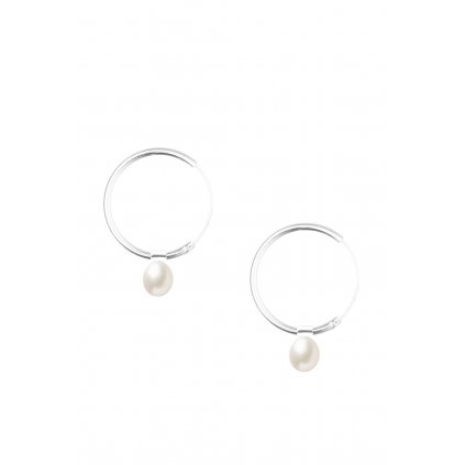 Pearl hoops náušnice 2