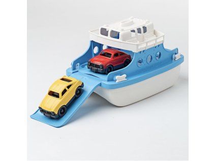 Trajekt s autíčky - modro-bílý