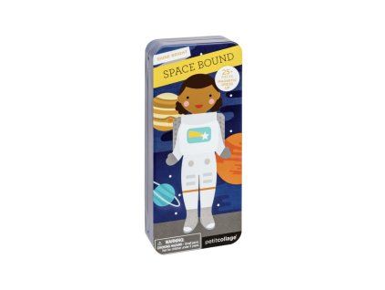 Magnetické puzzle - Kosmonautka