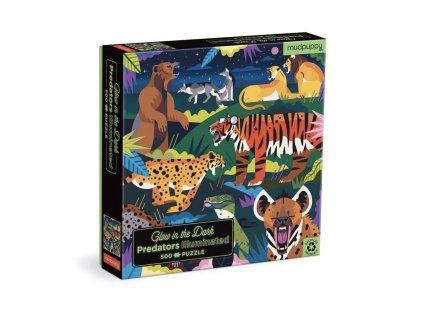 Puzzle Predátoři - svítí ve tmě
