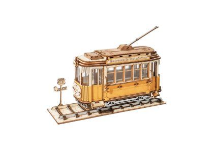 3D dřevěná skládačka - Historická tramvaj