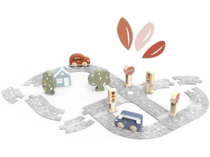 Puzzle - Silnice s autíčky