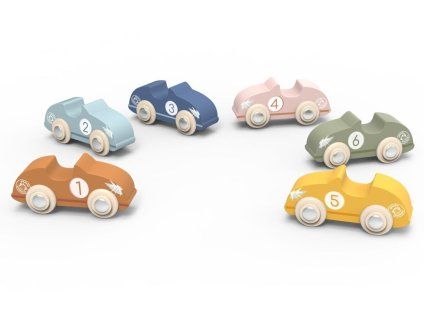 Dřevěné závodní autíčko