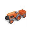 Traktor s vlečkou - oranžový