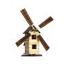Dřevěná slepovací stavebnice - Větrný mlýn