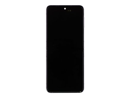 LCD display + Dotyk + Přední Kryt Samsung F721 Galaxy Z Flip 4 5G Bora Purple (Service Pack)