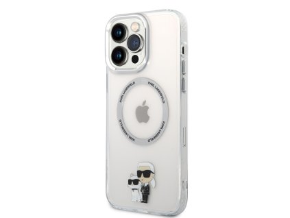 Karl Lagerfeld IML Karl and Choupette NFT MagSafe Zadní Kryt pro iPhone 13 Pro Max Transparent