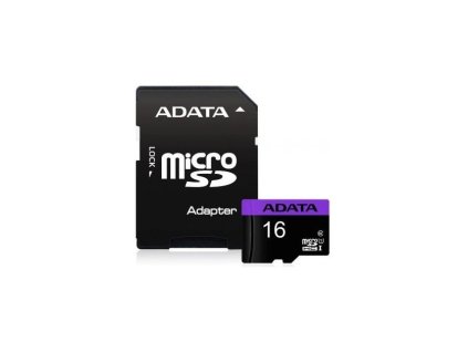 microSDHC 16GB ADATA Premier Class 10 vč. Adapteru