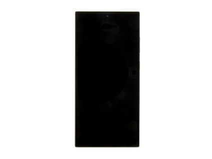 LCD display + Dotyk + Přední kryt Samsung S918 Galaxy S23 Ultra Phantom Black (Service Pack)