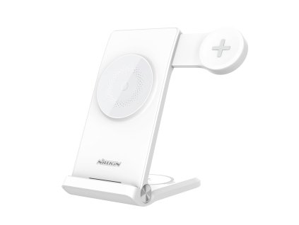 Nillkin PowerTrio 3v1 Bezdrátová Nabíječka MagSafe pro Samsung Watch White