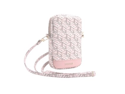 Guess PU G Cube Wallet Phone Bag Zipper Pink
