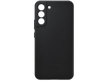 EF-VS906LBE Samsung Kožený Kryt pro Galaxy S22+ Black