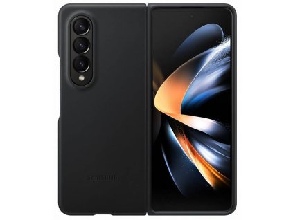 EF-VF936LBE Samsung Kožený Kryt pro Galaxy Z Fold 4 Black (Pošk. Balení)