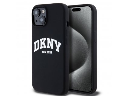 DKNY Liquid Silicone Arch Logo MagSafe Zadní Kryt pro iPhone 11 Black