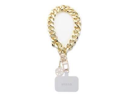 Guess Univerzální Popruh na Ruku 4G Charm Gold