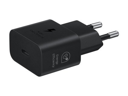 EP-T2510EBE Samsung USB-C 25W Cestovní nabíječka Black (OOB Bulk)