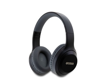 Guess Classic Silver Logo Bluetooth Stereo Headphone Black