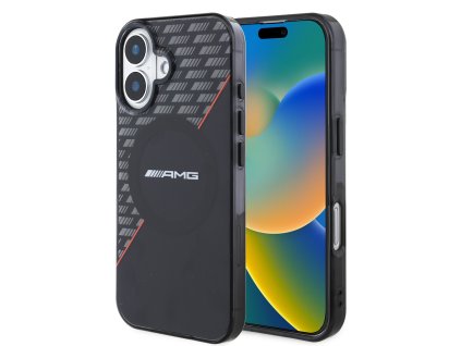 AMG Rhombs MagSafe Zadní Kryt pro iPhone 16 Plus Black/Red
