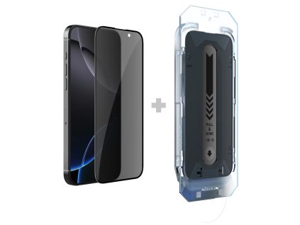 Nillkin Tvrzené Sklo 0.25mm Guardian 2.5D pro Apple iPhone 16 Pro Max Black (s aplikátorem)