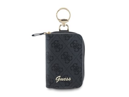 Guess PU 4G Script Logo Klíčenka Black