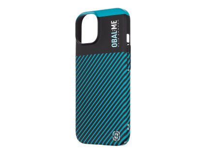 OBAL:ME Flossy Stripes Kryt pro Apple iPhone 15 Black/Teal