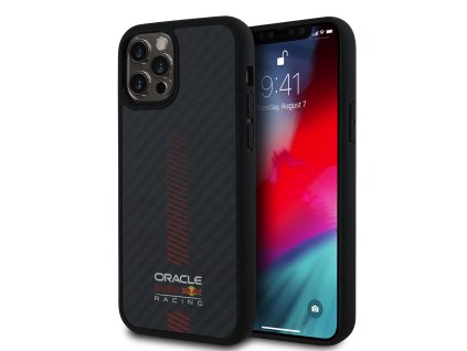 Red Bull Carbon Powerbar MagSafe Zadní Kryt pro iPhone 12/12 Pro Black