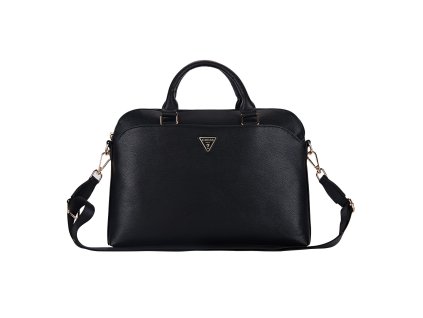 Guess PU Grained Triangle Logo Taška na Notebook 15/16" Black