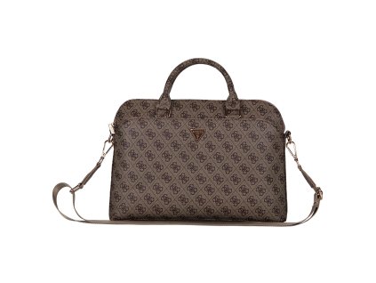 Guess PU 4G Triangle Logo Taška na Notebook 15/16" Brown