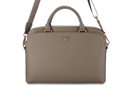 Guess PU Grained Triangle Logo Taška na Notebook 15/16" Brown