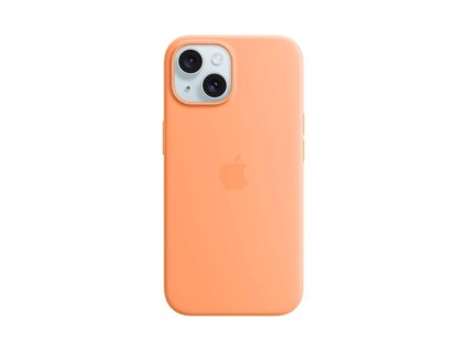 MT0W3ZM/A Apple Silikonový Kryt vč. Magsafe pro iPhone 15 Orange Sorbet
