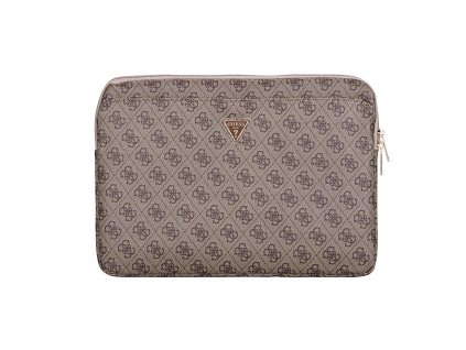 Guess PU 4G Triangle Logo Obal pro Notebook 14" Brown