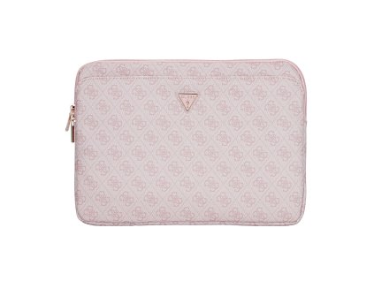 Guess PU 4G Triangle Logo Obal pro Notebook 14" Pink