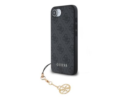 Guess 4G Charm Zadní Kryt pro iPhone 16e Tone on Tone Grey
