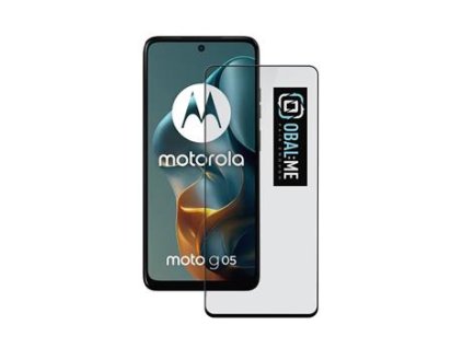 OBAL:ME 5D Tvrzené Sklo pro Motorola G05/E15 Black