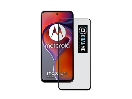 OBAL:ME 5D Tvrzené Sklo pro Motorola G15/G15 Power Black
