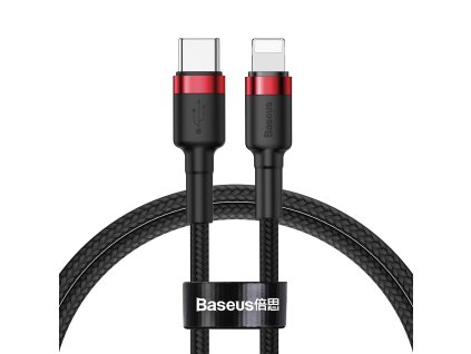 Baseus Cafule Datový Kabel USB-C - Lighting 20W 1m Red/Black