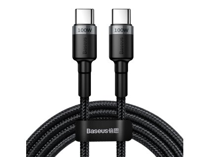Baseus Cafule Flash Charging Datový Kabel USB-C - USB-C 100W 2m Gray/Black