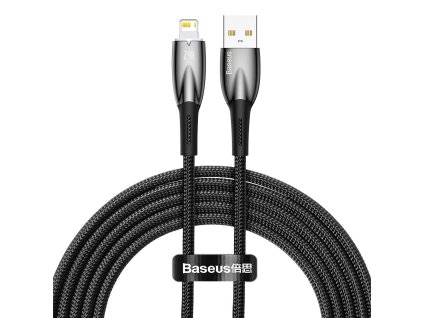 Baseus Glimmer Series Fast Charging Datový Kabel USB-A - Lighting 2.4A 2m Black