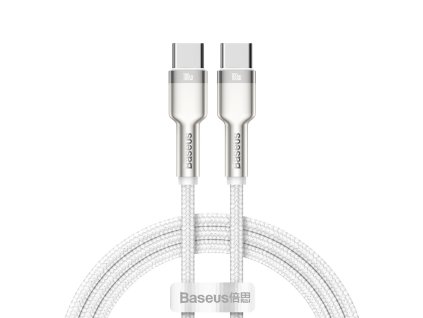 Baseus Cafule Metal Series Datový Kabel USB-C - USB-C 100W 1m White