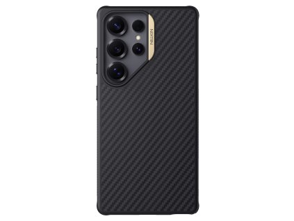Nillkin Synthetic Fiber PRO Magnetic Zadní Kryt pro Samsung Galaxy S25 Ultra Gold
