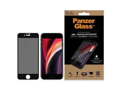 PanzerGlass Privacy Tvrzené sklo CF pro Apple iPhone 6/7/8/SE 2020/2022 Black