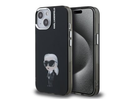 Karl Lagerfeld IML Aquarelle Karl Zadní Kryt pro iPhone 15 Black