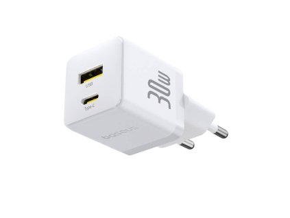 Baseus Palm Fast Nabíječka USB-A + USB-C 30W White