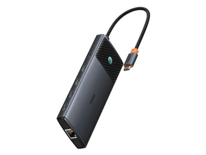 Baseus Metal Gleam II Series 10v1 USB-C HUB Dokovací Stanice Cosmic Black