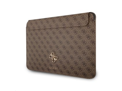 Guess PU 4G Metal Logo Computer Sleeve 13" Brown