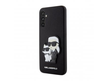 Karl Lagerfeld PU Saffiano Karl and Choupette NFT Zadní Kryt pro Samsung Galaxy A54 5G Black