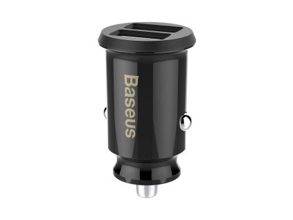 Baseus CCALL-ML01 Grain Nabíječka do Auta 15.5W 2x USB Black