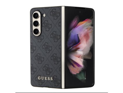 Guess 4G Charms Zadní Kryt pro Samsung Galaxy Z Fold 5 Grey