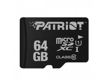 microSDXC 64GB Patriot Class 10 bez Adaptéru