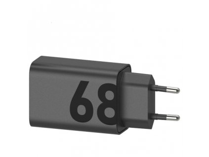 MC-682L Motorola USB-C 68W GaN Cestovní nabíječka Black (Service Pack)